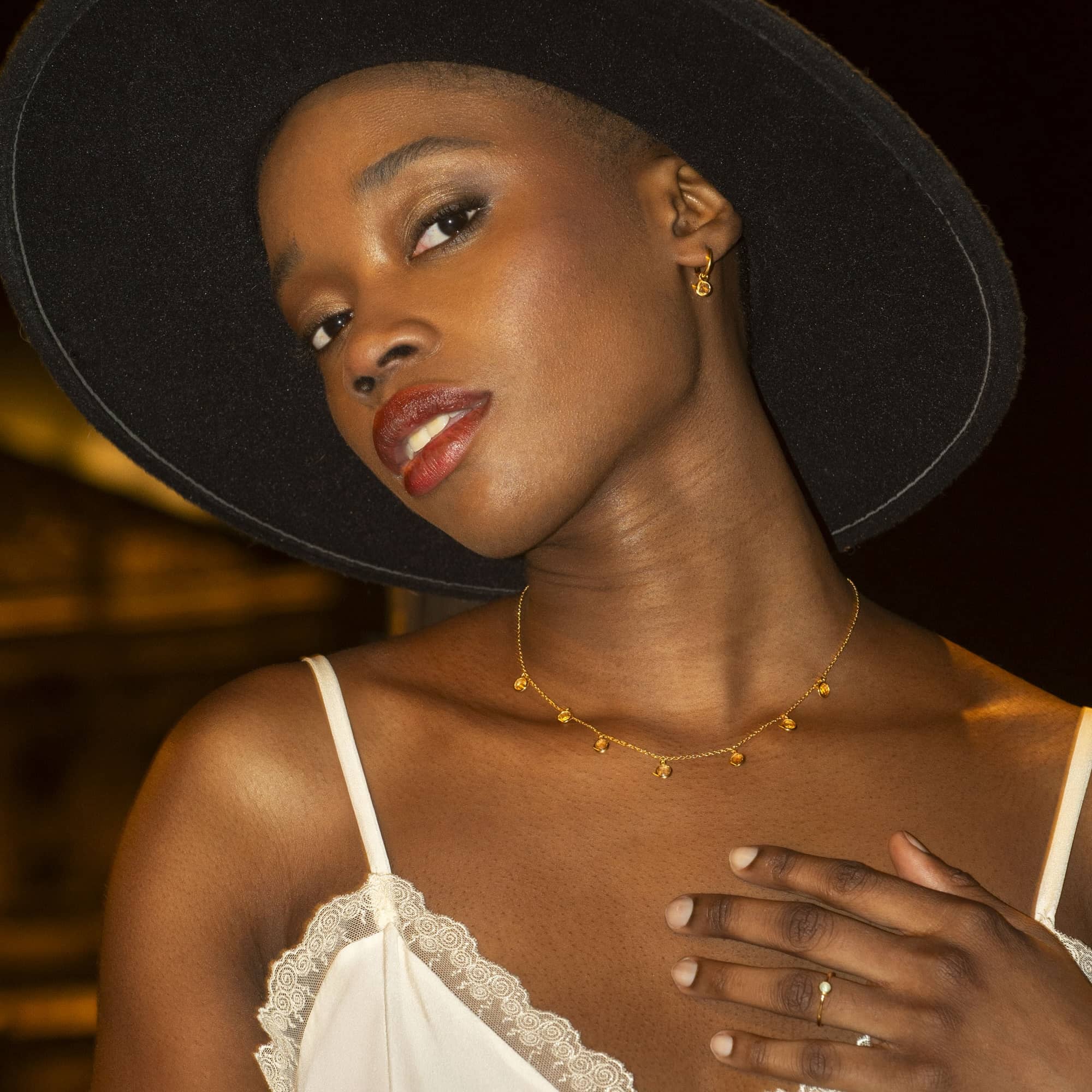 Collier Gemia en pierres Citrine - SLOYA